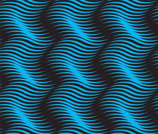 可平铺的扭曲操作扭曲形状形成痕迹淡浅的Sapphirin颜色与深黑色波浪弯曲的笔触 波状曲状波浪形蜿蜒风格扭曲模板喜欢 — 图库矢量图片