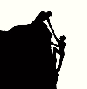 2 iş riski insan liderinin sendika güvenini sarstı kriz çabalarını dene yaşam kolu asık yürüyen beyaz gökyüzüne uzan. Çizgi yardım hizmetleri grafik vektör çizimi çizgi film birliği yüksek tepe kanyon zirvesi boşluk çukur kazananı