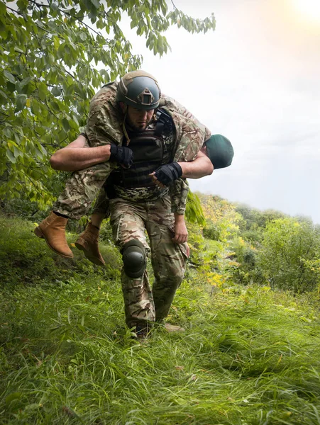 Tapfere Alte Usa Nato Navy Force Unit Guard Männlich Kerl — Stockfoto