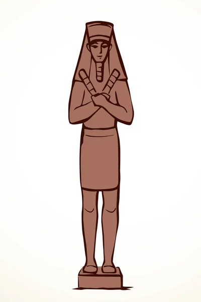 Giza Cairo Sfinx Logotyp Ikon Tecken Luxor Palats Afrika Amun — Stock vektor