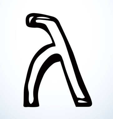 Sevimli, büyük, kutsal okul çocuğu, ABC oyuncak şekilli siyah mürekkep boyalı senaryo logosu seti. Kapanış modası tarihi taslak baskı çizimi çizgi film sanatçısı açık beyaz kağıt poster dekorasyonu