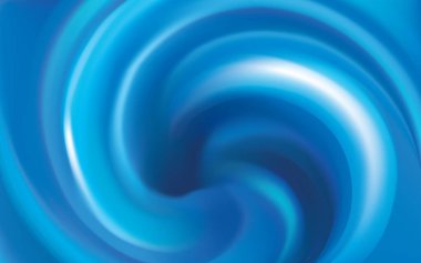 Glossy smooth shiny mix wavy eddy aqua radial curvy shape light cyan text space. Gel fluid surface cool soft bright azure navy color organic nature sapphire stream graphic art style design banner card