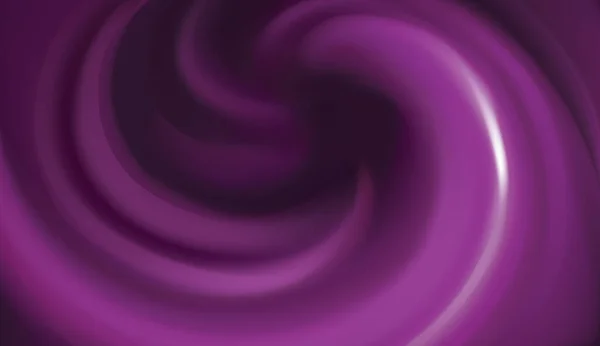 Hochglanz Welligen Wirbel Violetten Volute Hintergrund Sirup Flüssigkeitsoberfläche Tiefe Magentafarbene — Stockvektor