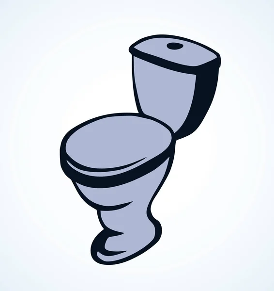Νέα Προσιτή Toilette Lav Στο Μπάνιο Που Απομονώνονται Ανοιχτό Φόντο — Διανυσματικό Αρχείο