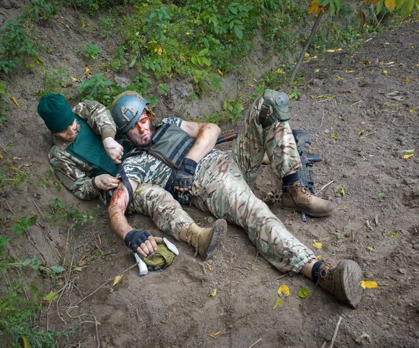 Eua Tática Nato Força Guarda Tropa Equipe Saúde Choque Estresse — Fotografia de Stock