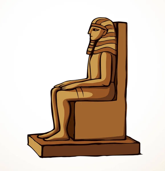 Giza Cairo Logo Icono Signo Luxor Palac Este África Amón — Archivo Imágenes Vectoriales