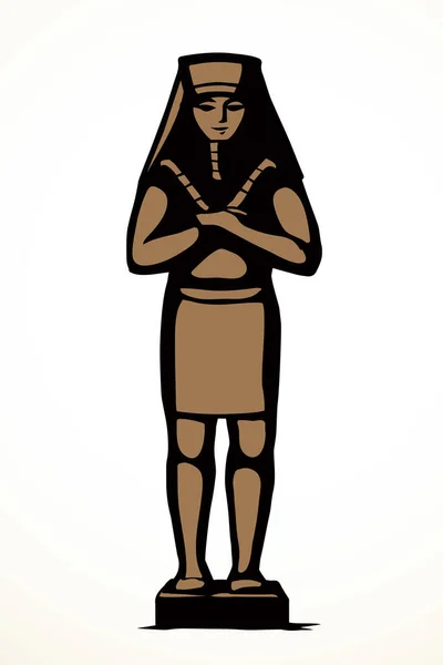 Giza Cairo Esfinge Logotipo Cidade Ícone Sinal Luxor Palácio África — Vetor de Stock