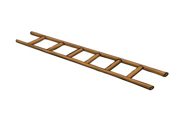 Taslak siyah mürekkep kalem el çizilmiş büyük, uzun, uzun, yenileme işçisi başlat Umut seviyesi çıkış nesnesi set tasarım retro sanat karalama tarzı ulaşır. Dikey ön görünüm basit duvar yazı arkaplanı