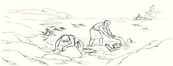 Velho Muitos Judeus Perdidos Cara Masculino Leigos Pedra Areia Risco — Fotografia de Stock