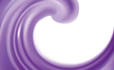 Parlak kıvrımlı, düz, bulanık dönen, dönen, karanlık metin alanı tasarımı. Sıvı yüzey sanat logosu simge çerçeve kenarlığı simgesi. İştah açıcı meyveli jöle lavanta rengi: çiğ, yabanmersini, erik