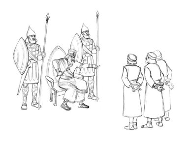 Ortadoğu Sümerleri, Irak 'ın soylu prensi Xerx, otur oturduğun yerde. Şeytani bak. Kara El, İran' ın asası.