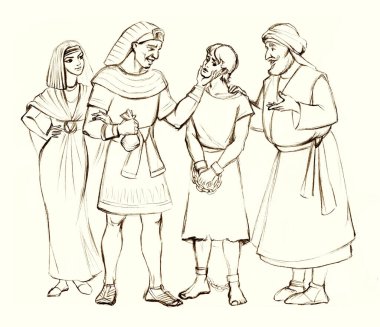 Yaşlı muhafız cetvel işçi kolu para yakaladı. Yüzü satıldı. Genç umutsuzluğa kapıldı. Orta Doğu 'nun kutsal inancı. Tanrı sanat eskizi hikayesi.