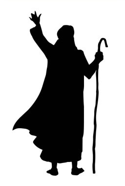 Antik İsrail erkek kanun adamı haham personel jesti standının simge logosunu hazırlar. Klasik sanat eseri çizimi, çizgi film gökyüzü hikayesi. Beyaz Asyalı Suudi doğu insani elbise kostüm kültürü