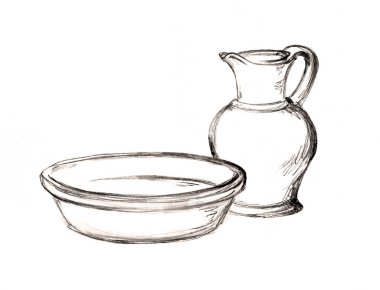 Kapalı kapılar ardında siyah kalem çizilmiş sanat tabelası retro çağ güzelliği kutsal yahudi kız köle sıcak, ıslak sürahiyi seviyor. Dişi insan çocuk, yaşlı kilise erkeği, kutsal paskalya tanrıya hizmet eden rahip derisi kavramsal metin alanı.