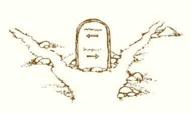 Success begin strategy risk bad park travel diverse dirt track go line idea white sky text space. Outline black ink hand drawn make career think action start route icon sign vintage art doodle sketch