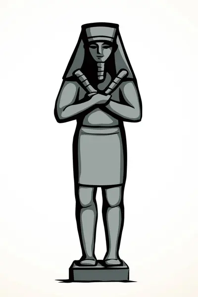Das Sphinx Logo Der Stadt Gizeh Ist Das Symbol Des — Stockvektor