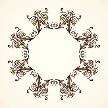 Eski sevimli romantik kitap kurdelesi kıvrımlı fiyonk etiketi beyaz kağıt arka planda izole edilmiş. Freehand siyah mürekkep ana hatlarıyla çizilmiş kıvrımlı köşe çizimi sanatsal kırsal kıvrımlı karalama tarzı.