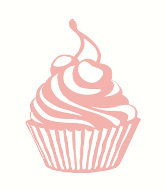 Gelin karşılama partisi kakao buz aromalı romantik turta turta sepet dekorasyonu açık beyaz vanilya yemeği. El çizimi gelin etkinliği hediyesi kırmızı aşk atıştırmalığı simgesi logo retro doodle çizim tasarımı