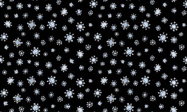 Cute happy January yule eve repeat icy crystal star shape light sky noel paper card text space. Black line hand drawn frosty ice storm even chaotic icon sign creative ornate art sketch textile style