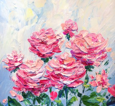 Parlak modern guache boya pastel eskiz görüntüsü. Canlı el çizimi akrilik bitki dalı kökü retro yaratıcı kağıt fırça fırçası ile tebrik kartı resmi. Gri gökyüzü sahnesinde leylak rengi desenli hediyeler