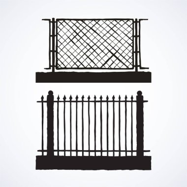 Çit. Vektör çizim simgesi