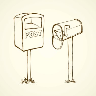 Beyaz arka planda Usa metalik açık fatura gelen kutusu bayrağı. Serbest çizgi siyah mürekkep el çizimi web medya nesnesi logosu amblemi resim antika karalama tarzı kalemle kağıt üzerine yazı için boşluk