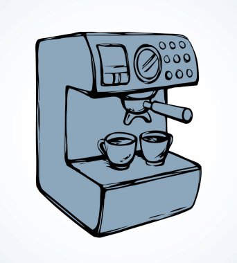 Beyaz arka planda hızlı sabah seksi duruşu. Serbest ana hatlarıyla siyah mürekkep çizilmiş lezzetli lezzet aromalı yemek logosu resimli resim modern karalama çizgi film stili kalem kağıt üzerinde metin alanı için