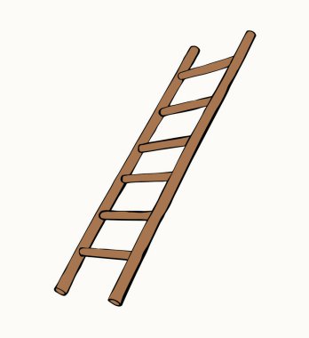 Taslak siyah mürekkep kalem el çizilmiş büyük, uzun, uzun, yenileme işçisi başlat Umut seviyesi çıkış nesnesi set tasarım retro sanat karalama tarzı ulaşır. Dikey ön görünüm basit duvar yazı arkaplanı