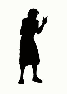 Vektör çizimi. Peygamber Elijah eski giysiler içinde