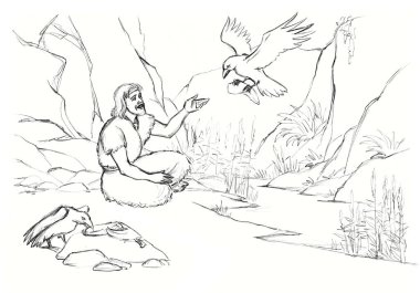 Kutsal muhtaçlara muhtaç, mutsuz, mutlu, son sınıf erkek, yahudi, dinlenme yerinde otur ve Tanrı 'ya hikaye çizimi yap. Asya Doğu Çağı 'nda kıtlık elbisesi kumaş kalesi sineği kuru dere gökyüzünü besliyor İbrani inanç sembolü