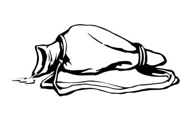 Geçmişe dönük kuru meme ucu kemeri askısı ana hatları koyu kahverengi çizgi film simgesi logosu. Grunge kaba el çizimi siyah çizgi yumuşak yağlı süt dükkanı görünümü beyaz çorak arazi metin alanı çizimi