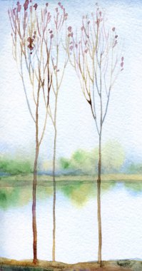 El çizimi parlak boya, bulutlu cennet eskiz kâğıdı arka plan metin alanı. Açık gri renk sakin alacakaranlık tepe bataklık dere tarlası çalı bitkisi duman bulutu okyanus manzarası