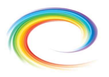 Modern eddy festival happy surfac vivid multi color range glossy curly dizzy shape border center spray ripple ring. Closeup view text space light glow white wash whirlwind symbol sign icon logo design