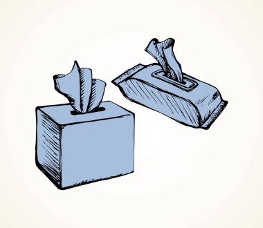 Arka planda yüz estetiği, havlu kesesi torbası. Serbest ana hatlarıyla siyah mürekkep çizimi insan kirli tasarım logosu amblemi sanat karalaması modern tarz kalemle boş etiket alanı üzerine çizilmiş. Yakın görünüm