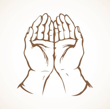 Sin body palmiyesi beyaz kağıt üzerinde metin için övgüye yardımcı olur. Tanrım, konsept çizgisi logosunu göster. Siyah çizilmiş yaşlı keşiş eski sanat karikatür tarzında katlanmış ambleme teşekkür et. Üst görünümü kapat