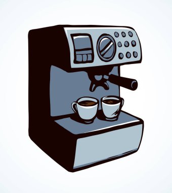 Beyaz arka planda hızlı sabah seksi duruşu. Serbest ana hatlarıyla siyah mürekkep çizilmiş lezzetli lezzet aromalı yemek logosu resimli resim modern karalama çizgi film stili kalem kağıt üzerinde metin alanı için