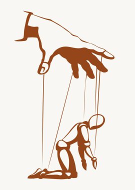 Beyaz ahşap kravat, kolları sarkıt, üzgün, suçluluk duygusu, erkek model ana diktatör. Politik tiyatro faaliyeti yalvarma iş lideri doğrudan sanatçı oyun simgesi çizim siyah sanat çizgi çizgi çizim vektör biçimi