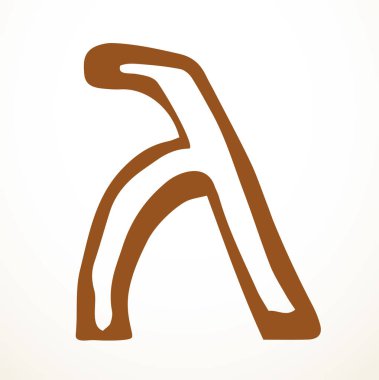 Sevimli, büyük, kutsal okul çocuğu, ABC oyuncak şekilli siyah mürekkep boyalı senaryo logosu seti. Kapanış modası tarihi taslak baskı çizimi çizgi film sanatçısı açık beyaz kağıt poster dekorasyonu