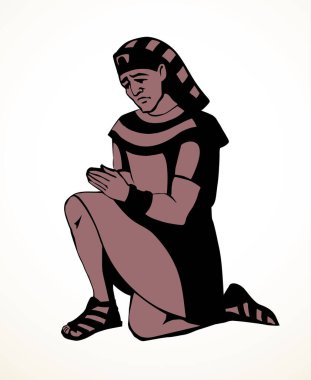 Doğu Afrika 'nın eski etnik giysi kültürüdür üzgün üzgün üzgün asker hükümdar çocuk İncil' deki Lord Joseph 'e yardım et. Siyah çizgili el kendini kıza adamış güven tövbe et İncil 'e inanan sanat eskizi karikatür
