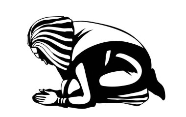 Yaşlılıktan sonra doğu etnik giysi, üzgün köle çocuk. Yalvarırım kutsal güveni kutsa. Kutsal Kral İsa Mesih. Siyah çizgili el umutsuzluğa kapılmış erkek adam yerde yatıyor kölelik, kölelik, İncil, sanat çizgi filmi.