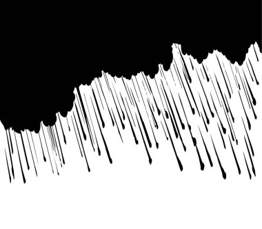 Vektör çizimi. Dolu ve sağanak yağmur