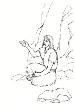 Muhtaç, aç, kederli, yaşlı Yahudi kabilesi keşişi, yaşlı, Yahudi, dinlenme yeri inancı olan John Tanrı 'dan hüzünlü bir taslak çizimi için yalvarır. Asya doğu kabilesinin retro çağı, kriz geçmiş gökyüzü inancı sembolünü altüst etti