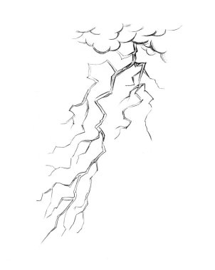 Ürkütücü korku, kasvetli hava patlaması etkisi. Beyaz cennet metin alanı. Siyah çizgi, mürekkep el amblem amblemi logosu simgesi.