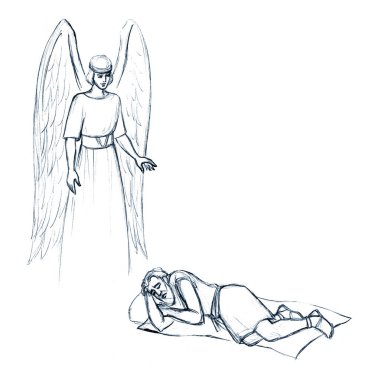 Geçmişe dönük zavallı Yahudi, baba oğul dua eden, doğum yapan, dünyayı gezen, yer taşı kara beyaz gökyüzü mesaj uzayı. Doğu Arap kumaşı. Kalem el çizilmiş. Yüce Tanrım konuş.