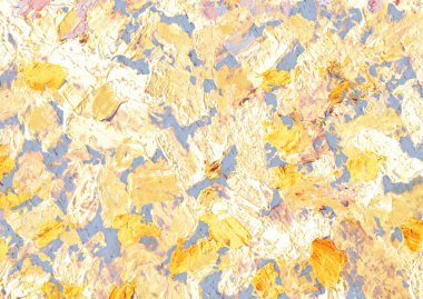 Neşeli pastel, romantik gouache hafifçe kağıt, sevimli metin alanı, retro spot tarzı. Büyük fırçalı el, taze lekeleri, yumuşak kremsi bej tuvali kapladı. Macro görünümü yaşlılık grunge duvar boyası krem rengi