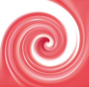 Sütlü çizgili metin alanı olan parlak radyal curvy fond. Koşuşturma kırmızı jel eddy şurubu yüzey. İştah açıcı karışımı reçel sulu Gül rengi: somun, ejderha veya pitaya, yabanmersini, karpuz, greyfurt