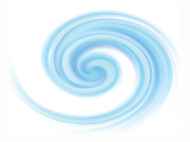 Parlak deniz mavisi sarmal vertigo kıvrımlı kasırga hareket eden yeni yıl kış kasırgası yüzeyi spreyi. Volt kıvrım bulanıklığı serin buz parlak parlak Celeste renk çizim uzayı merkezde metin için