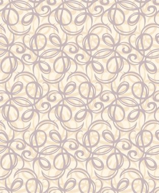 Sarı kıvrımlı kıvrımlı kıvrımlı kıvrımlı kıvrım, açık krem meraklısı üzerinde açılan düğümdür. Sanat retro curlicue doodle kaplanabilir klasik whorl deco tarzı soluk gri kıvırcık çizim