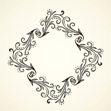 Eski sevimli romantik kitap kurdelesi kıvrımlı fiyonk etiketi beyaz kağıt arka planda izole edilmiş. Freehand siyah mürekkep ana hatlarıyla çizilmiş kıvrımlı köşe çizimi sanatsal kırsal kıvrımlı karalama tarzı.