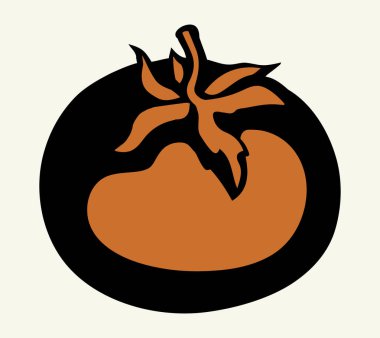 Çiğ, olgun taze, sulu, lezzetli pembe solanum dut kümesini yakından izle. Asma sapı hafif metin arkaplanı. Parlak renk el çizilmiş küçük diyet amblemi retro sanat karalama çizgi baskı biçimi